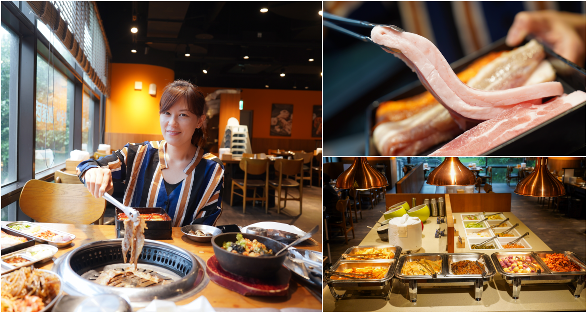 [捷運新店站美食]阿豬媽韓式烤肉吃到飽新店店-豬五花肉質好，配上好吃韓國泡菜真對味，還有長者優惠跟學生優惠，新店美食 @yass集合啦！