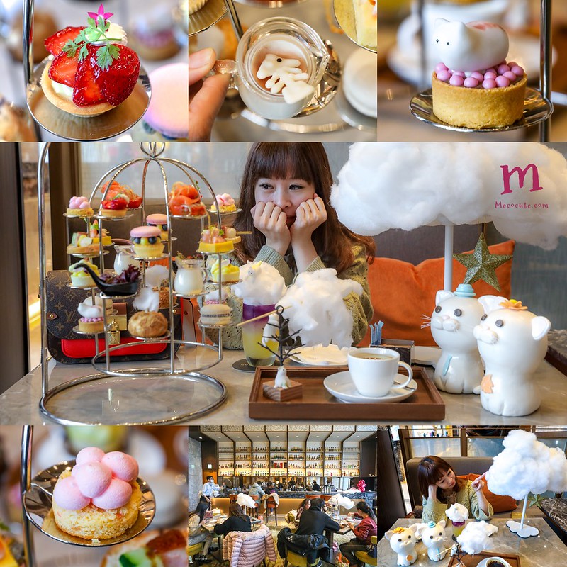 網美打卡秘境，貓奴也瘋狂！台北南港六福萬怡大廳酒吧The Lounge JC CAT雲朵下午茶 @yass集合啦！