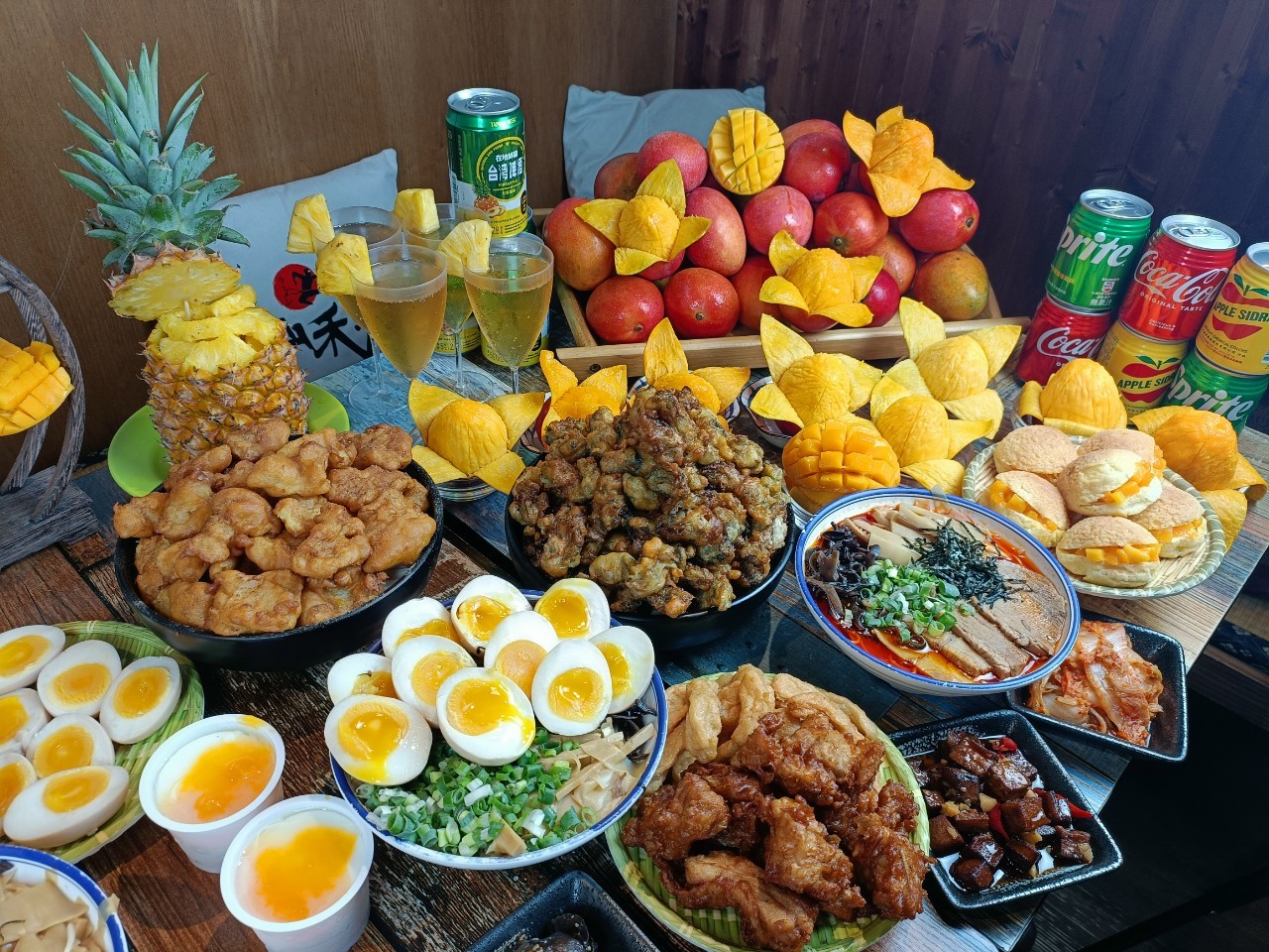 桃園中壢美食-山禾堂拉麵（芒果吃到飽）-399元可以吃到什麼，這次又多了蚵仔酥啊！！  （邀約） @yass集合啦！