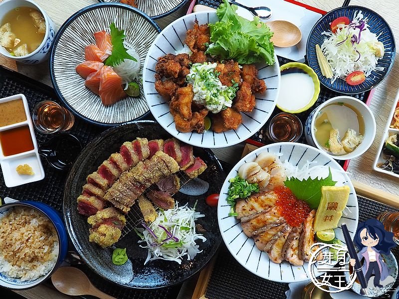 桃園區美食-揪丼 日式丼飯の海鮮丼飯-美食百貨內好吃的炸牛排丼飯，炙燒鮭魚干貝丼飯只要360元  （邀約） @yass集合啦！