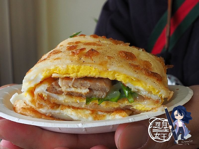 桃園大園美食-小村子粉漿蛋餅&auml;店-純手工粉漿蛋餅超厚實，蔥酥餅口感甚佳 @yass集合啦！