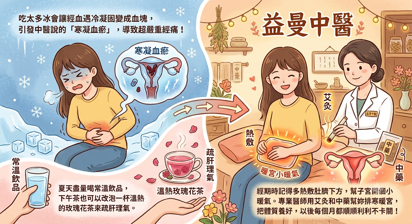 夏天狂喝手搖飲，那個來痛到打滾嗎？中醫兩招救妳脫離「夏日經痛」地獄！ @yass集合啦！