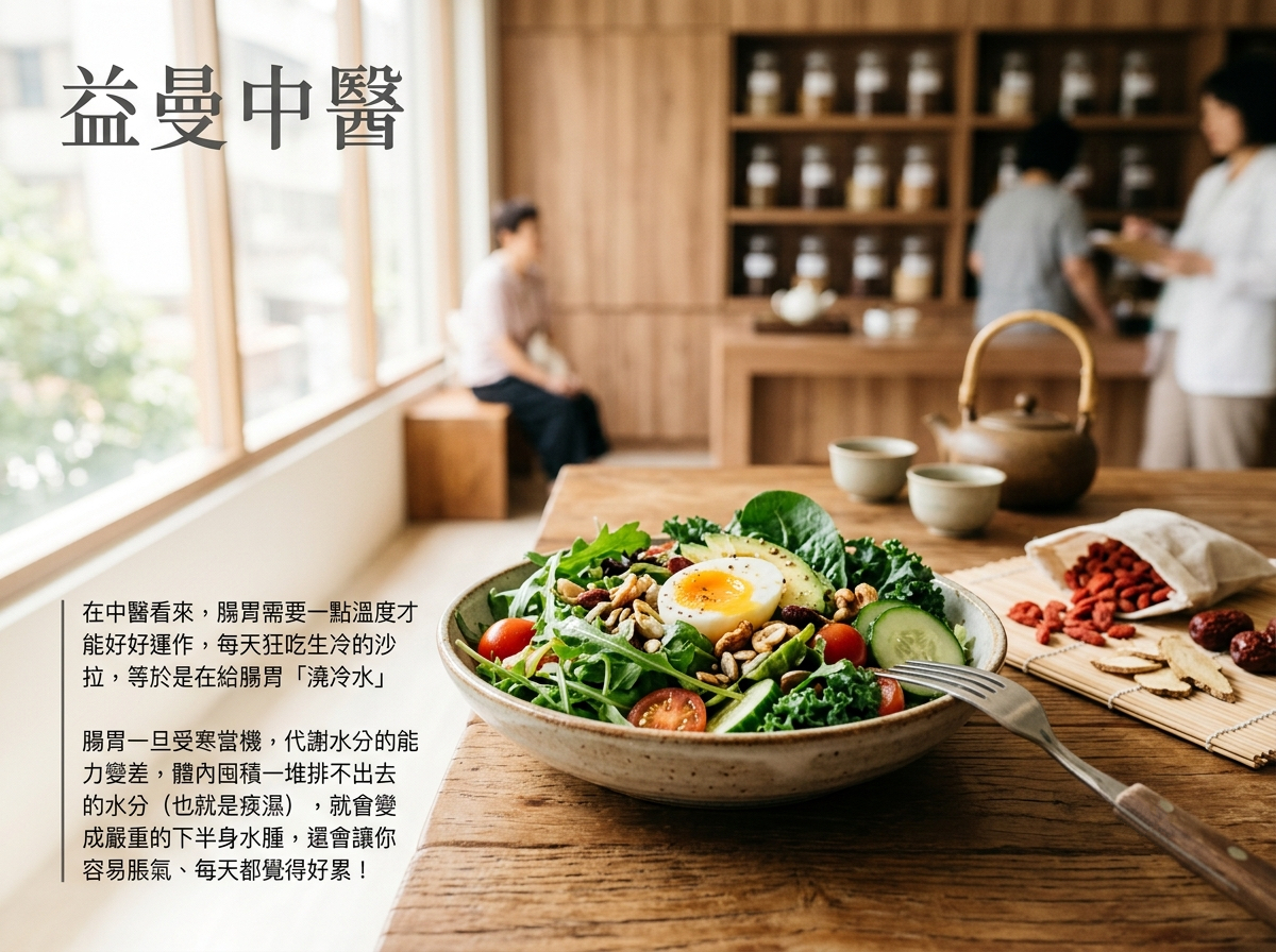 天氣熱到沒胃口，三餐狂嗑生菜沙拉？中醫：當心腸胃罷工，越減越水腫！ @yass集合啦！