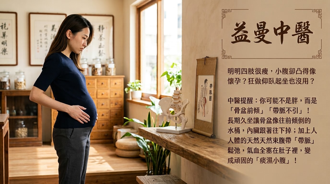 明明四肢很瘦，小腹卻凸得像青蛙？中醫揭密：少吃也沒用，這是「骨盆前傾」惹的禍！ @yass集合啦！
